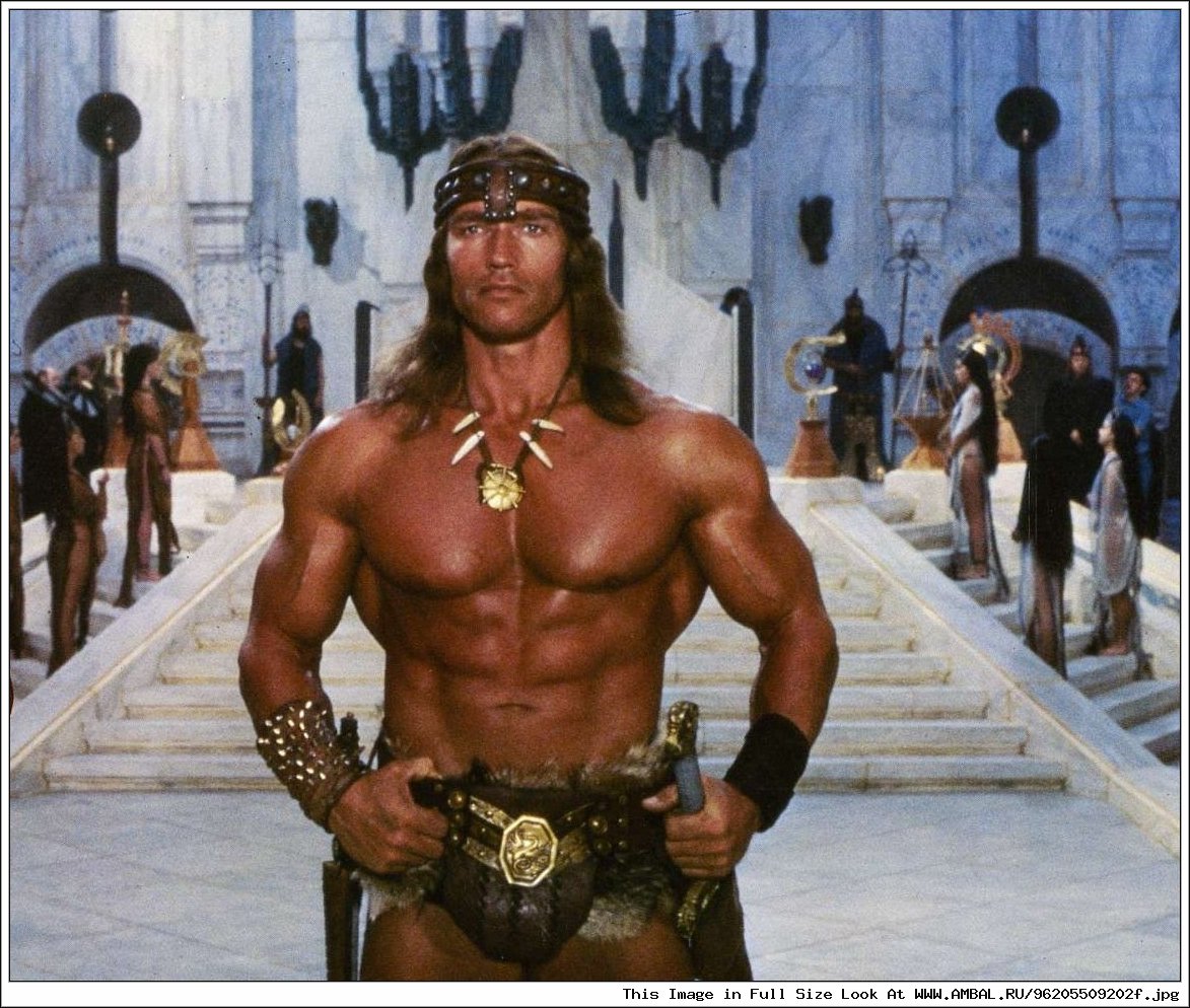 Арнольд Шварценеггер (Arnold Schwarzenegger). На съемках х/ф  