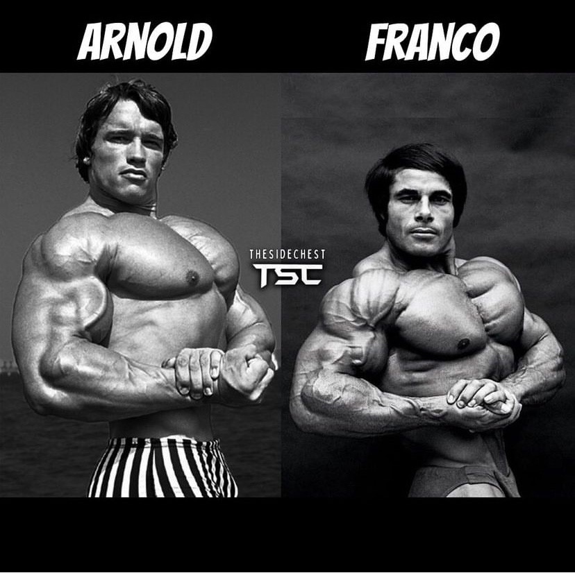 Franco Columbu and Arnold Schwarzenegger